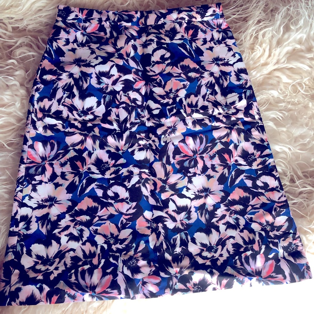 JCREW FLORAL PENCIL SKIRT